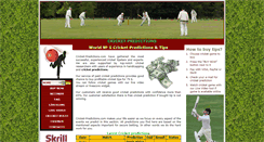 Desktop Screenshot of cricket-predictions.com